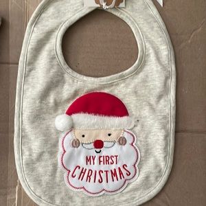 NWT My First Christmas Bib - Mudpie